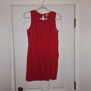 Red Mini Low Back Cutout Dress
